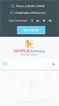 Mobile Screenshot of maple-software.com